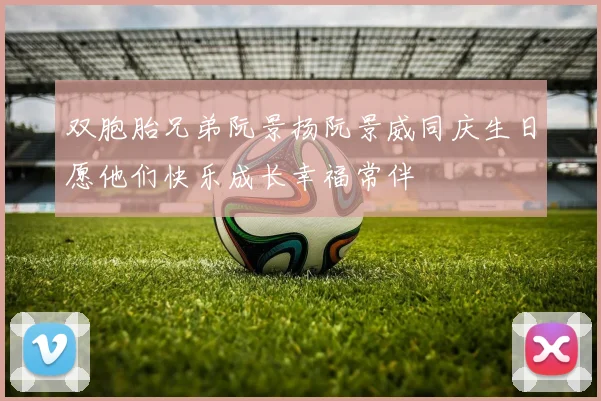 双胞胎兄弟阮景扬阮景威同庆生日愿他们快乐成长幸福常伴